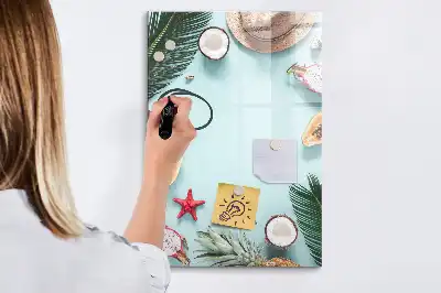 Magnettafel zum Schreiben Motiv Sommerkomposition