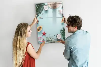 Magnettafel zum Schreiben Motiv Sommerkomposition