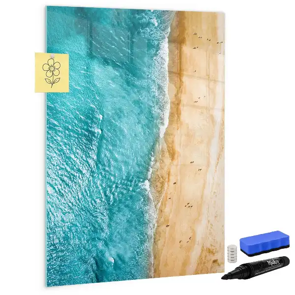 Magnettafel beschreibbar mit Motiv Meeresstrand