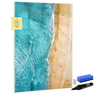 Magnettafel beschreibbar mit Motiv Meeresstrand