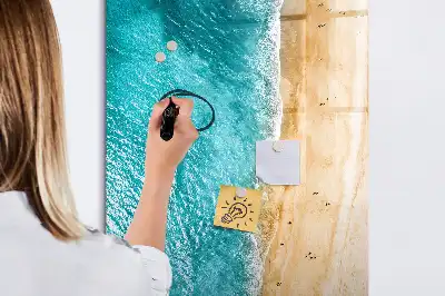 Magnettafel beschreibbar mit Motiv Meeresstrand
