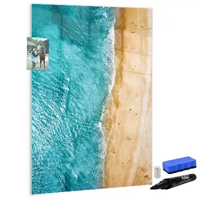Magnettafel beschreibbar mit Motiv Meeresstrand