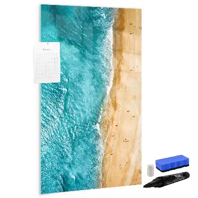 Magnettafel beschreibbar mit Motiv Meeresstrand