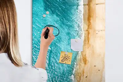 Magnettafel beschreibbar mit Motiv Meeresstrand