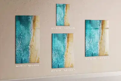 Magnettafel beschreibbar mit Motiv Meeresstrand