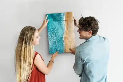 Magnettafel beschreibbar mit Motiv Meeresstrand