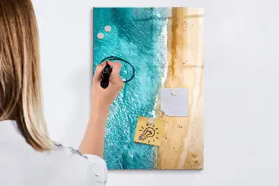 Magnettafel beschreibbar mit Motiv Meeresstrand