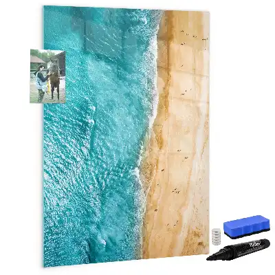 Magnettafel beschreibbar mit Motiv Meeresstrand
