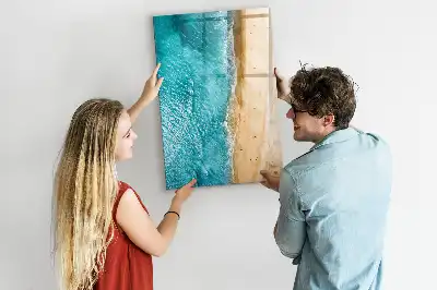 Magnettafel beschreibbar mit Motiv Meeresstrand