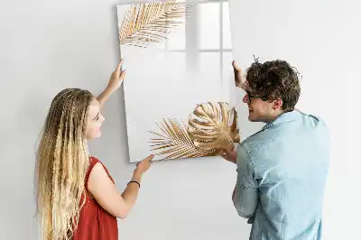 Magnettafel zum Schreiben mit Motiv Goldene Blätter