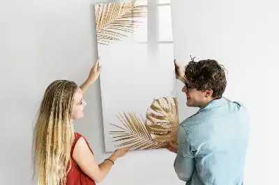 Magnettafel zum Schreiben mit Motiv Goldene Blätter