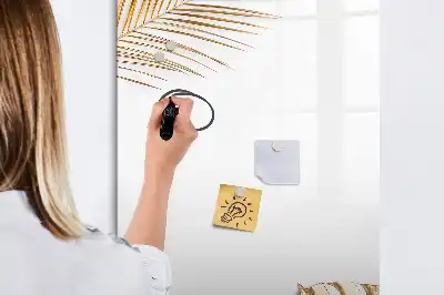 Magnettafel zum Schreiben mit Motiv Goldene Blätter