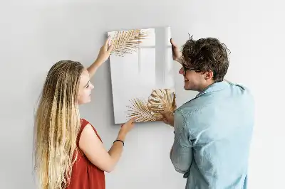 Magnettafel zum Schreiben mit Motiv Goldene Blätter