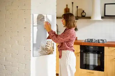 Magnettafel zum Schreiben mit Motiv Goldene Blätter