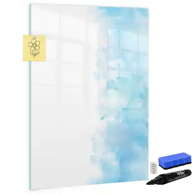 Magnettafel beschreibbar mit Aquarellflecken-Design