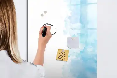 Magnettafel beschreibbar mit Aquarellflecken-Design