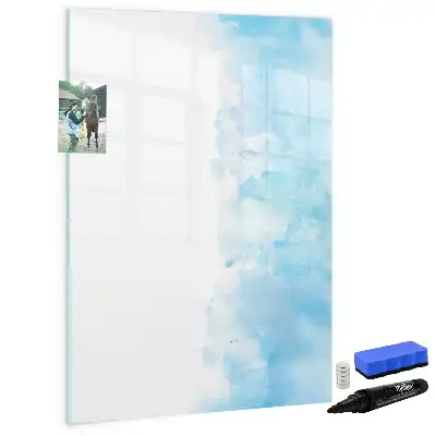 Magnettafel beschreibbar mit Aquarellflecken-Design