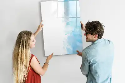 Magnettafel beschreibbar mit Aquarellflecken-Design
