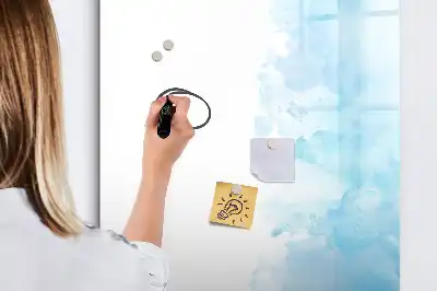 Magnettafel beschreibbar mit Aquarellflecken-Design