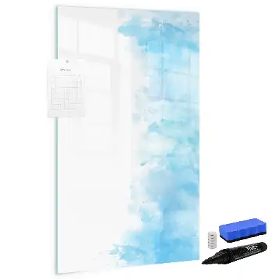 Magnettafel beschreibbar mit Aquarellflecken-Design