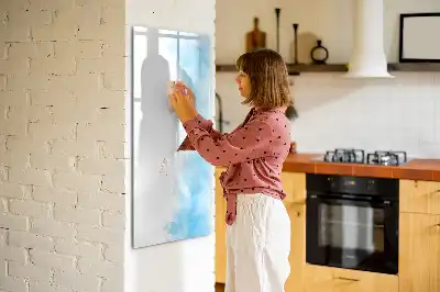 Magnettafel beschreibbar mit Aquarellflecken-Design