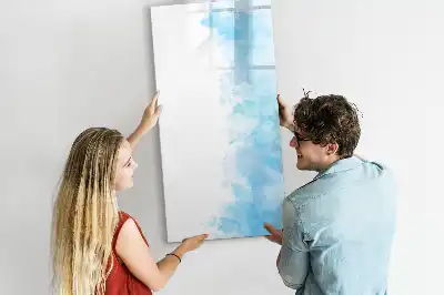 Magnettafel beschreibbar mit Aquarellflecken-Design
