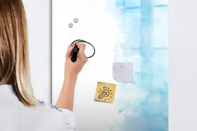 Magnettafel beschreibbar mit Aquarellflecken-Design