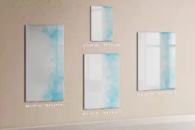 Magnettafel beschreibbar mit Aquarellflecken-Design