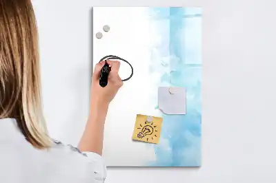 Magnettafel beschreibbar mit Aquarellflecken-Design