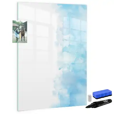 Magnettafel beschreibbar mit Aquarellflecken-Design
