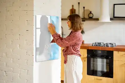 Magnettafel beschreibbar mit Aquarellflecken-Design