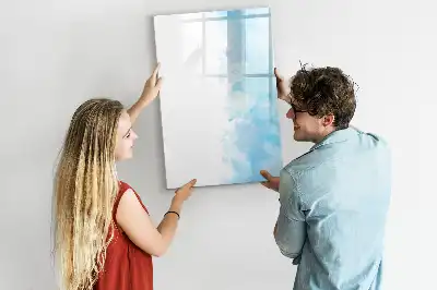 Magnettafel beschreibbar mit Aquarellflecken-Design