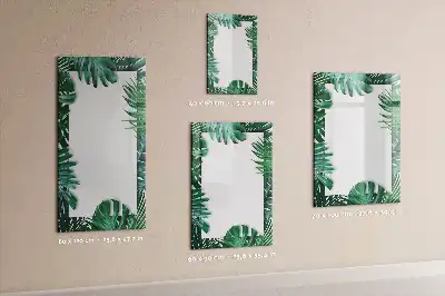 Magnettafel mit Monstera-Rahmen beschreibbar
