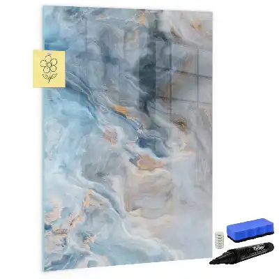 Beschreibbare Magnettafel mit Marmormuster