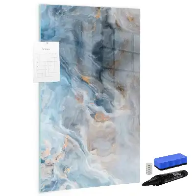 Beschreibbare Magnettafel mit Marmormuster