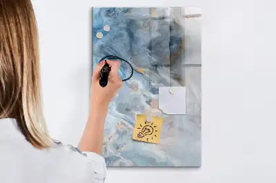 Beschreibbare Magnettafel mit Marmormuster