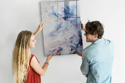 Magnettafel zum Schreiben mit malerischer Abstraktion