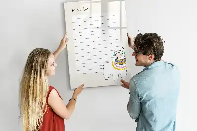 Magnettafel beschreibbare Wunschliste