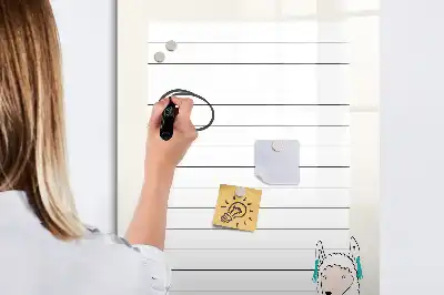 Magnettafel beschreibbare Wunschliste