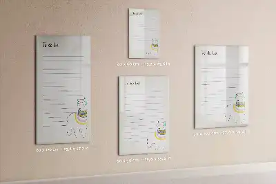 Magnettafel beschreibbare Wunschliste