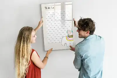 Magnettafel beschreibbare Wunschliste