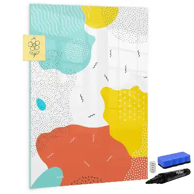 Magnettafel zum Schreiben bunte Kritzeleien