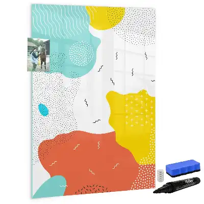 Magnettafel zum Schreiben bunte Kritzeleien
