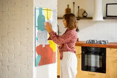 Magnettafel zum Schreiben bunte Kritzeleien