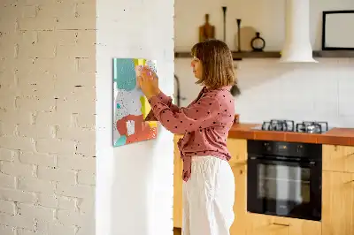 Magnettafel zum Schreiben bunte Kritzeleien
