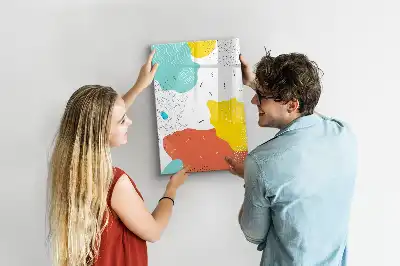 Magnettafel zum Schreiben bunte Kritzeleien