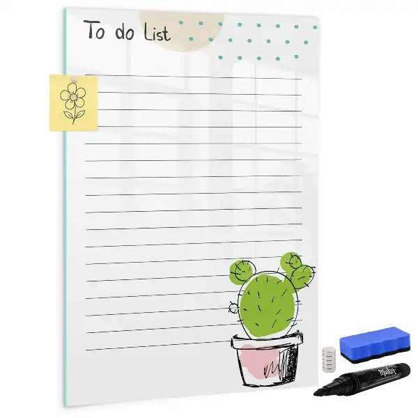 Magnettafel zum Schreiben als To-Do-Liste