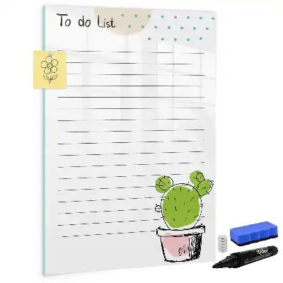 Magnettafel zum Schreiben als To-Do-Liste