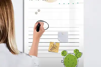 Magnettafel zum Schreiben als To-Do-Liste
