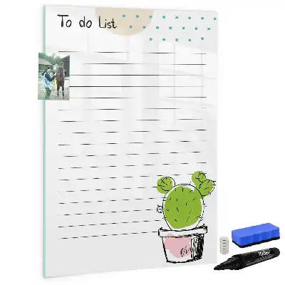 Magnettafel zum Schreiben als To-Do-Liste